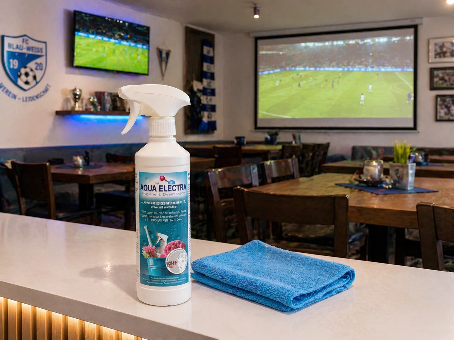 AQUA ELECTRA Fußball-Sommer 2026: HOCl, Fanabend, Public Viewing, Camping und Hygiene