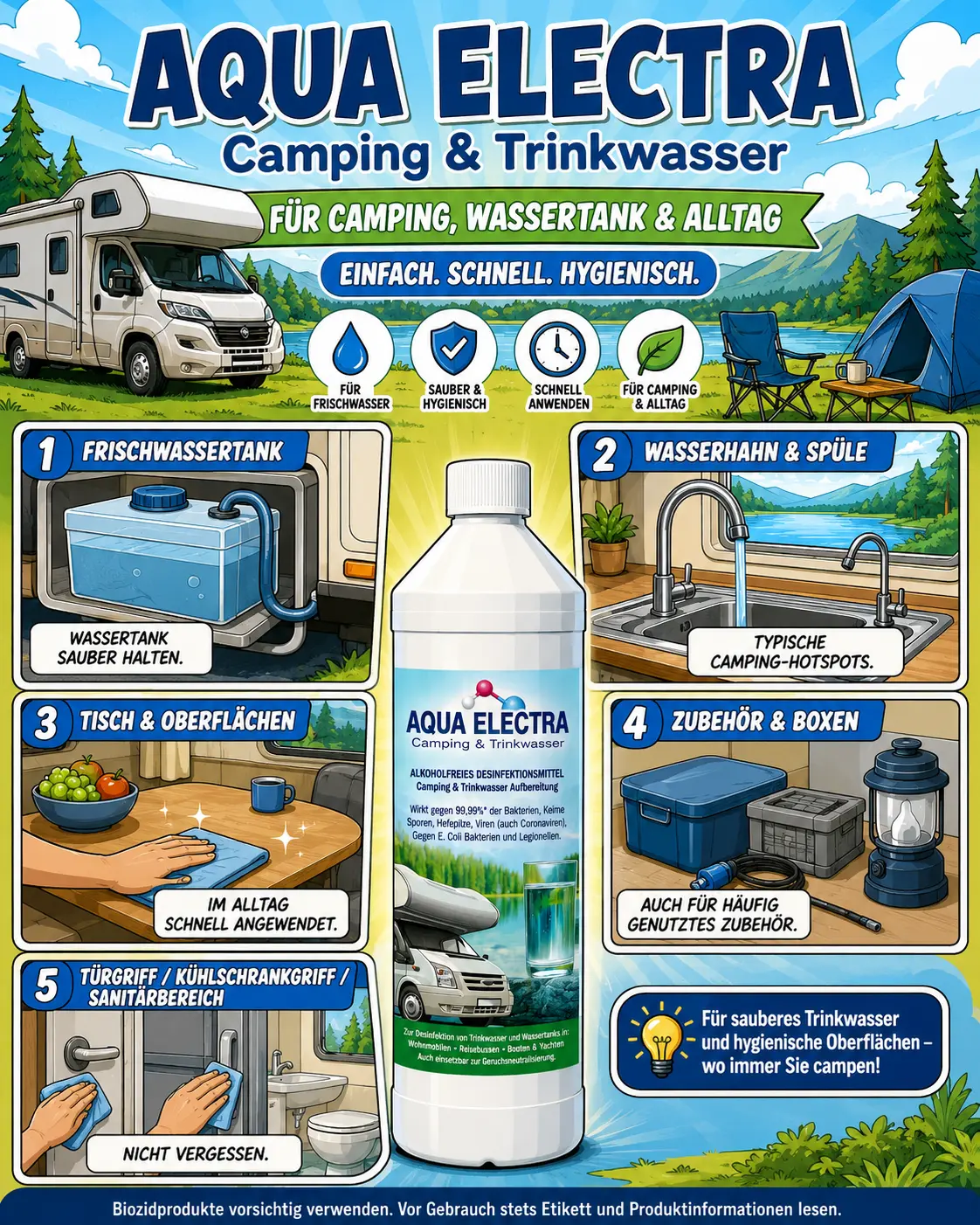 AQUA ELECTRA für Camping und Trinkwasser