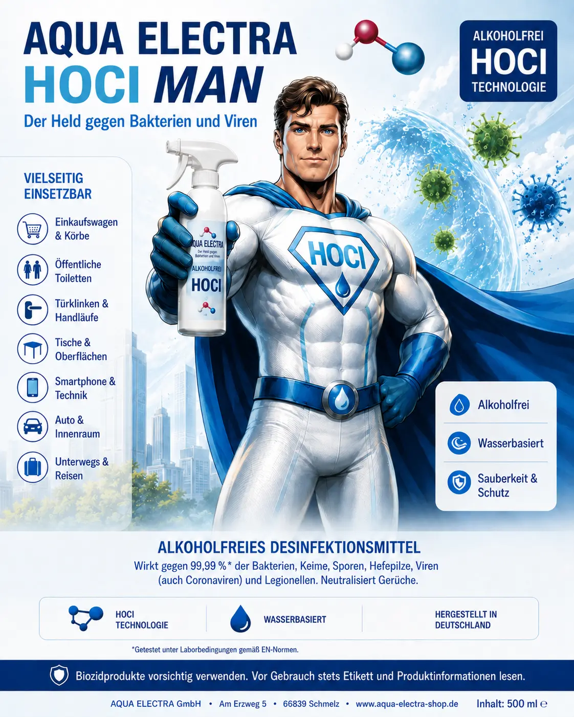 AQUA ELECTRA HOCl Man