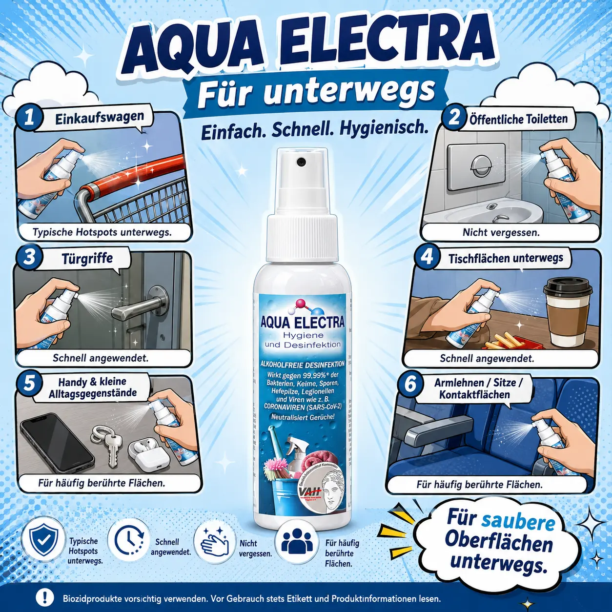 AQUA ELECTRA für unterwegs
