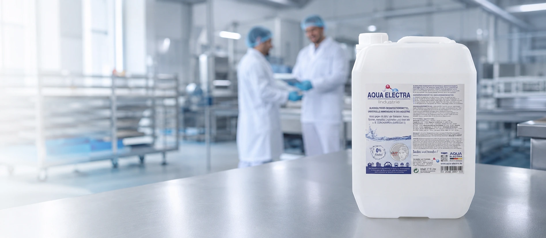 AQUA ELECTRA Industrie und Gewerbe Hygiene für Betrieb, Produktion und Arbeitsflächen