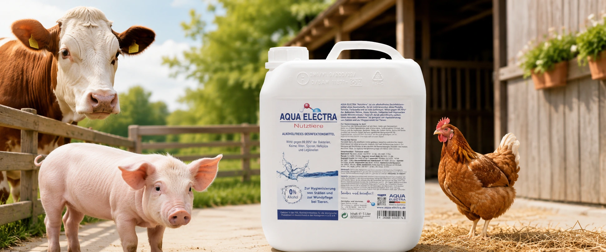 AQUA ELECTRA für Nutztiere, Stall und Landwirtschaft